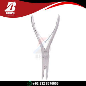 Instrumentos Quirúrgicos de Acero Inoxidable Alemán, Rongeur para Huesos Beyer Stille con Acabado Lijado, Rongeur para Huesos Beyer Curvo de Alta Calidad de 180 mm - Product Image 3