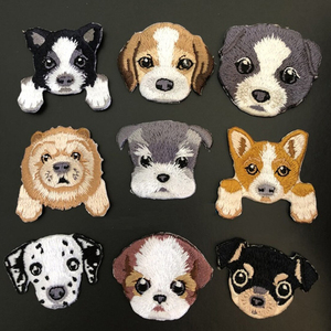 カスタム動物刺繍パッチ 衣類/帽子/靴/バッグ用 無料デザイン 最小注文数量なし カスタムカラー刺繍ワッペン - Product Image 1