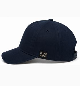 Casual Hat Premium <b>Navy</b> Beige <b>Baseball</b> <b>Cap</b> with Bold Embroidered Typography Adjustable Unisex Fashion Hat Design for Daily - Product Image 3