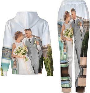 Custom Hoodies <b>Set</b> for men women Personalized Sweatshirt with text logo photo Design Your Own Hoodies and Sweatpants - Product Image 2