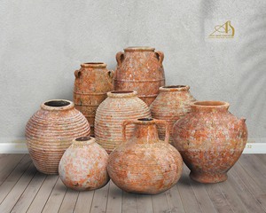 Maceta de Cerámica Naranja para Exteriores Ocean Ceramic OC002H65OR, Moderna, Ecológica, Duradera, para Jardín, Mini Paisajismo, Macetas para Flores - Product Image 4