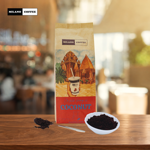 Milano <b>Coffee</b> Tropical Coconut Touch Traditional <b>Coffee</b> Arabica Medium Roast Bag OEM ODM - Product Image 1