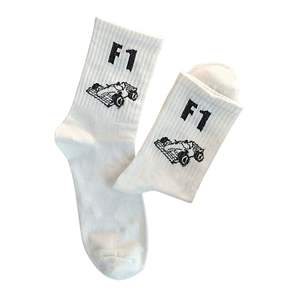 Chaussettes de sport athlétiques côtelées à compression, personnalisées avec logo jacquard sublimé, en coton tricoté antibactérien, pour l'été, faible MOQ, OEM personnalisé - Product Image 4