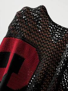 Vente en gros de pulls en jersey tricoté pour femmes, maille ajourée, taille XXL, numéro 29, col en V, transparent, streetwear, maillot de football américain - Product Image 4