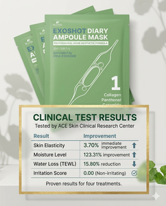 Mascarilla Facial Coreana EXOSHOT Diary Ampoule NO.1 con Colágeno, Pantenol, Ceramida, Antienvejecimiento, Cuidado de Poros, Calmante, Iluminadora, Niacinamida - Product Image 2