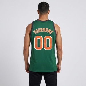 Camiseta de Baloncesto Personalizada para Hombre, Verde, Cuello en V, Sin Mangas, Impresión Sublimada, Nombre del Equipo 00, Malla Transpirable, Ajuste Atlético - Product Image 2