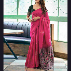 เสื้อผ้าปากีสถานอินเดียปักลายผ้าโพลีเอสเตอร์แบบดั้งเดิมขนาดพิเศษ - Product Image 4