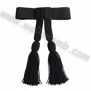 Novedad 2026: Faja de Seda Negra Personalizada para Oficiales Ceremoniales, Uniforme de Servicio, con Bordados Elaborados, Sin Correa - Product Image 2