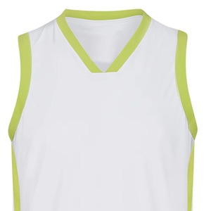 Maillot de basket-ball réversible personnalisable, grande taille, respirant, séchage rapide, coupe ajustée pour homme, sans manches, 100% polyester, vêtements de sport - Product Image 5