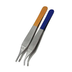 Pinzas de tejido Adson Micro TC lisas de 12 cm, pinzas Adson Brown quirúrgicas dentales de alta calidad 7x7 de SurgiRight - Product Image 6