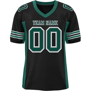 Maillot de football américain de haute qualité, 100 % polyester, thermocollant, couleur personnalisable, respirant et antibactérien - Product Image 1