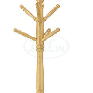 Porte-manteau minimaliste sur pied, design moderne et durable pour le rangement à domicile, en bois massif, fabrication taïwanaise, organisateur d'entrée naturel - Product Image 3