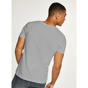 T-shirt d'entraînement en coton pour homme, col rond, épaules tombantes, grammage lourd 260 g/m², respirant, personnalisé, uni, style streetwear, coupe oversize - Product Image 5
