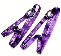 Sangle de cou personnalisable en polyester pour support de lightstick, avec trous pour porte-clés, pour concerts et tournées, style mode
