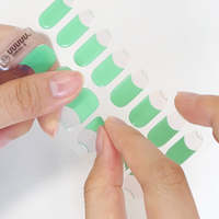Autocollants d'ongles en gel semi-durci de qualité salon 100% réels coréens, vente en gros, végétaliens, sans cruauté, non toxiques