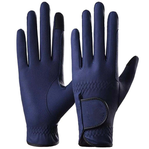 Top Trending Winter Horse Equestrian Riding Gloves Full Finger Adjustable Wrist <b>Strap</b> Best Quality Unisex Leather for Sale - Product Image 1