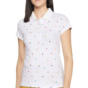 Polo pour femme personnalisé avec logo, en coton de haute qualité, disponible dans toutes les tailles - Product Image 1