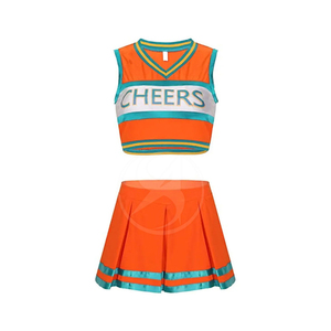 Latest Design Cheerleading Uniform For Women Customized Sublimation Printing Polyester Cheerleading Uniform - Product Image 3