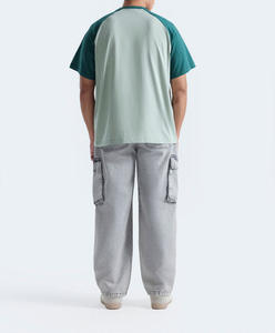 Custom <b>Men</b> Acid Wash Knitted <b>Silk</b> Screen Printed T-<b>Shirt</b> Streetwear Hip Hop 100% Cotton with Logo Customize Oversized Vintage - Product Image 3