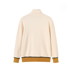 Cardigans en tricot premium Alpha Neutral pour hommes, logo personnalisé, vêtements universitaires, fraternité, collège, école, vente en gros, OEM, ODM - Product Image 2