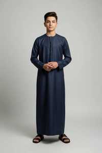 เสื้อผ้าอิสลามแฟชั่นแห้งเร็วสำหรับผู้ชาย จุบบะห์ โธบ ดีไซน์ใหม่ปี 2025 ระบายอากาศได้ดี มีจำหน่ายแล้ว - Product Image 2