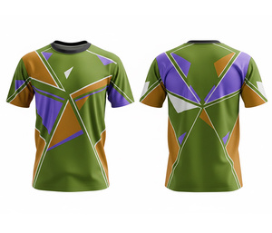 Custom Printed Sublimation Crew Neck T-Shirts Wholesale | <b>Men</b> Women Youth Sizes | Lightweight Quick Dry - Product Image 6