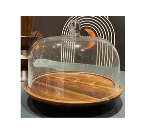Nouveau produit : Couvercle de gâteau rond en verre, présentoir à gâteau avec couvercle en verre pour la décoration de la maison - Product Image 3