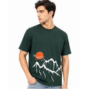 T-shirt en coton pour homme, doux, respirant, confortable, léger, col rond, manches courtes, personnalisable, fournisseur de vêtements OEM ODM - Product Image 1