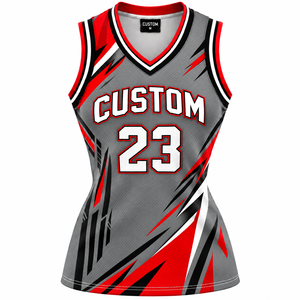Camiseta de Baloncesto Deportiva Sublimada Personalizada para Hombre y Mujer, Transpirable, de Verano, con Logotipo y Nombre del Equipo Personalizados - Product Image 1