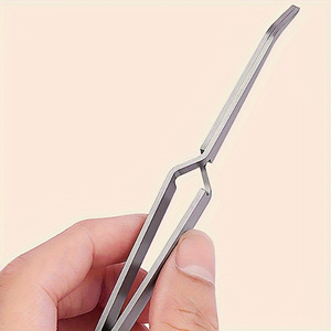Outil professionnel de façonnage des ongles, pince plate réutilisable pour manucure, coupe-ongles de précision à pointe incurvée de 14,5 cm pour manucure - Product Image 4