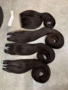 Cheveux Remy 100% vierges, cheveux humains naturels, cheveux ondulés, tissage de cheveux, double trame, 100 grammes, vente en gros au Vietnam, bon prix - Product Image 5