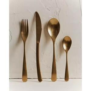 Juego de Cubiertos Metálicos para el Hogar, Utensilios de Cocina de Acero Inoxidable, Cuchara, Tenedor, Cuchillo, Decoración para Mesa de Comedor - Product Image 3