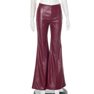 Pantalones de Cuero para Hombre, Tendencia 2025, OEM, Poliéster/Algodón, Estilo Urbano, Casual, Formal, Elegante, Invierno, Motociclista - Product Image 5