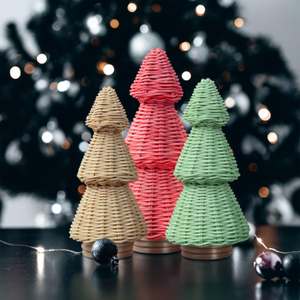 Árbol de Navidad decorativo de ratán natural Handwicker, mini árboles de Navidad, precio al por mayor desde Vietnam - Product Image 4