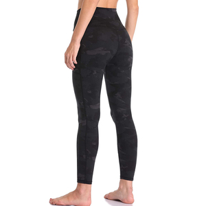 Leggings de sport pour femmes en Spandex/Nylon sans coutures, séchage rapide, respirants, pour la course, la gym, le yoga, avec poches personnalisées, taille haute - Product Image 4