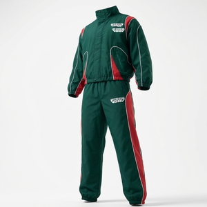 Conjunto de Chaqueta y Pantalones Deportivos con Logotipo Personalizado al por Mayor, Ropa Deportiva para Niños, Chaqueta Cortavientos y Pantalones, 100% Nailon, Traje Deportivo Cortavientos para Hombre - Product Image 2