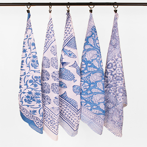 New Ready Sell Collection Eco-Friendly Cotton Floral Hand Block Printed Square <b>Bandana</b> Multifunctional Men Women Accessories - Product Image 1