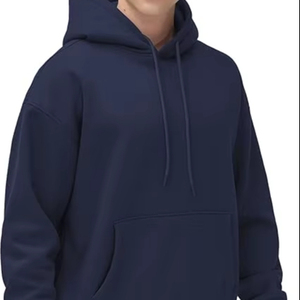Manufacture Cotton 100% Fleece Drop Shoulder <b>Hoodies</b> Pullover Unisex Custom Heavyweight Regular Fit Embroidery Pocket Sweatshirt - Product Image 4