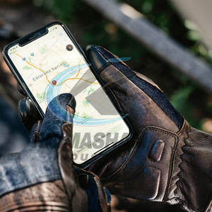 Guantes de Motociclismo de Cuero Impermeables con Pantalla Táctil, Transpirables, Antideslizantes, para Uso en Exteriores, para la Seguridad de las Manos - Product Image 3