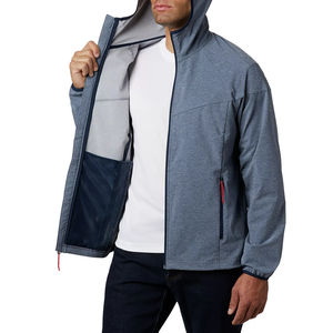 Sweat à capuche décontracté de qualité supérieure, enduit, ODM, pour homme, à coque rigide, avec fermeture éclair, imperméable, design élégant personnalisé, fabriqué au Pakistan - Product Image 3