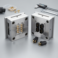 Moulage par injection sur mesure pour pièces hybrides métal-plastique, fournisseur professionnel d'outillage pour boîtiers de connecteurs électriques