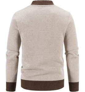 Custom Private Label Long Sleeve Men's Pullover Hoodies 100% Cotton Solid Color Winter Fashion Quick Dry Breathable Pocket Plain - Product Image 3