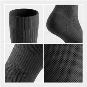 North Approach <b>Knee</b> <b>High</b> <b>Socks</b> Breathable Spandex Polyester Cycling <b>Socks</b> for Adults Summer Solid Black - Product Image 4