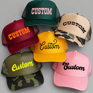Casquette Trucker en Mousse Personnalisée en Gros, Logo en Caoutchouc 3D en Relief, Casquettes Snapback en Maille, Fabricant Vietnamien OEM ODM, Usine de Coiffes Tendance - Product Image 6
