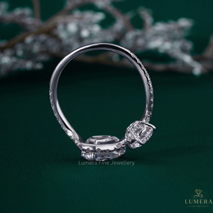 Anillo de Diamante Cultivado en Laboratorio de Corte Brillante Redondo de 2.05 Quilates, Color DE, Claridad VS VVS, Oro Sólido de 9K, 10K, 14K, 18K, Anillo de Compromiso Solitario - Product Image 3