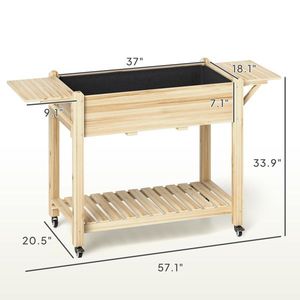 Estante de Madera para Flores y Caja de Plantas para tu Cobertizo de Jardín y Almacenamiento - Product Image 3
