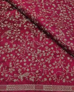 Malty Dobby Embroidered Chiffon <b>Fabric</b> 100% Polyester Breathable Eco-Friendly <b>Medium</b> Weight Wedding Customized Color Textile - Product Image 5
