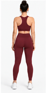 Conjunto de Yoga para Mujer, Estampado de Leopardo, Sujetador Deportivo, Pantalones Cortos de Cintura Alta, Ropa Deportiva Personalizada para Pilates, Gimnasio, Fitness, Transpirable - Product Image 3