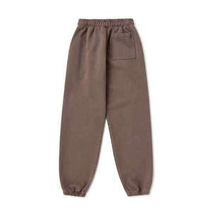 Pantalon de survêtement marron pour homme, taille élastique, cordon de serrage, poches latérales, respirant, tricoté, décontracté, pour l'automne - Product Image 2