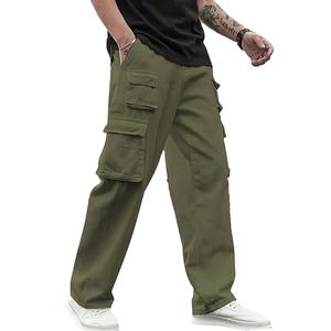 Pantalones Cargo Rectos Duraderos 100% Sólidos de Lona para Hombre, Diseño Casual Ecológico, Más Vendidos, Precio Económico, Exportación Premium - Product Image 1